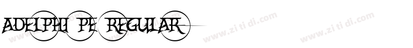 adelphi pe regular字体转换